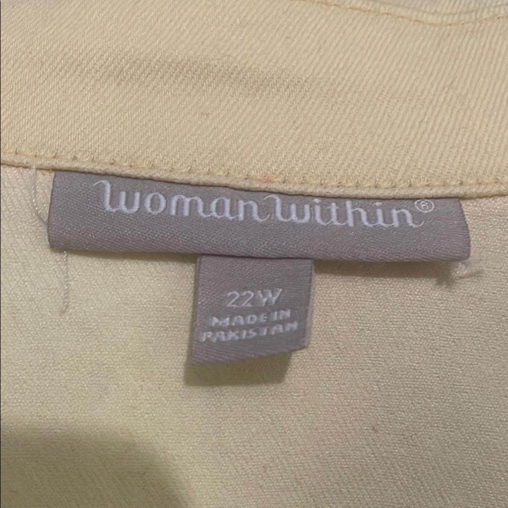 Woman within plus size yellow jacket - Picture 3 of 4